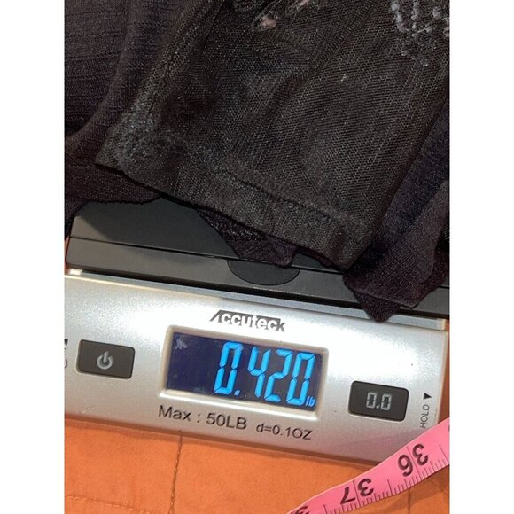 Free People Black Sheer Lace Long Sleeve Saheli Embroidered Mesh Top Women's S Y - Picture 10 of 10